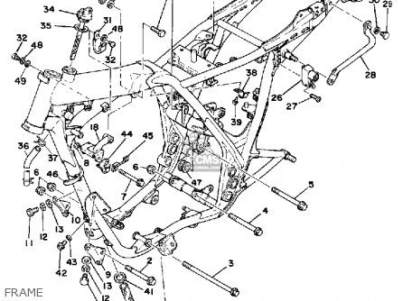 Yamaha SR500 1978 USA parts lists and schematics