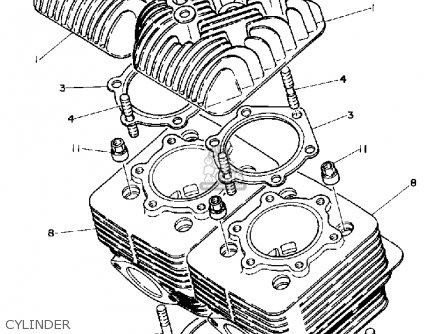 CYLINDER - SR540L SR-V 1987