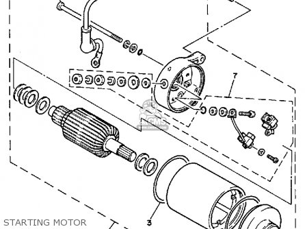 Yamaha SRX250TC 1987 parts lists and schematics