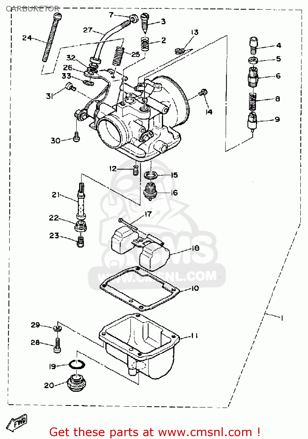Yamaha Srx440d 1980 Carburetor Buy Original Carburetor Spares Online