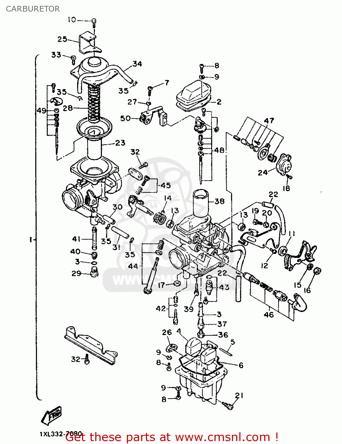 Yamaha SRX600 1987 1XL EUROPE 271XL-300E1 CARBURETOR - buy original ...