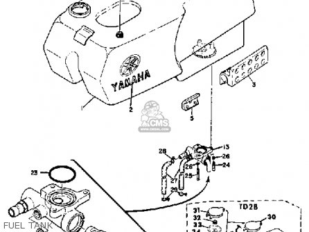 Yamaha TD2B 1971 USA parts lists and schematics