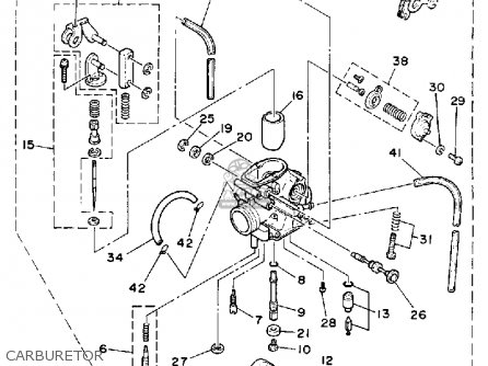 Yamaha Tt225 Offroad 1986 (g) Usa Canada parts list partsmanual partsfiche