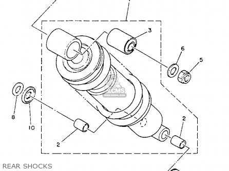 Tw200 Rear Shock Yamaha TW200 TRAILWAY 1993 (P) USA parts lists and schematics