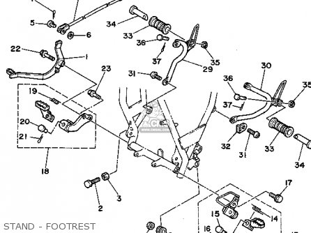 Yamaha Tw200 Trailway 1995 (s) Usa Parts Lists And Schematics