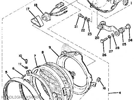 ヤマハTX650Ⅱパーツリスト Yamaha TX650 1974 1975 1976 USA パーツリストと回路図