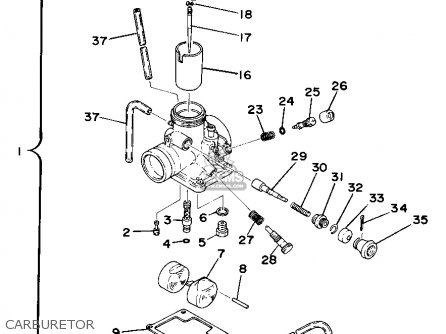 Yamaha TY250 1976 USA parts lists and schematics