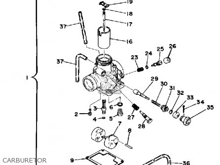 Yamaha TY250 1977 USA parts lists and schematics