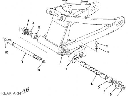 Yamaha TZ250 1979 USA parts lists and schematics