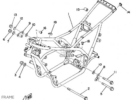 Yamaha TZ250 1980 (A) USA parts lists and schematics