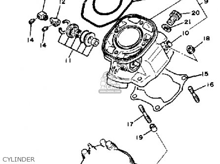 Yamaha TZ250 1982 (C) USA parts lists and schematics