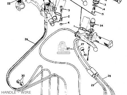 Yamaha TZ750 1974 USA parts lists and schematics