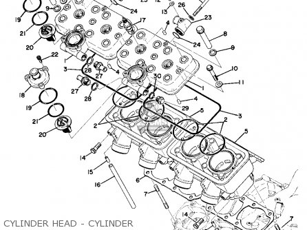 Yamaha TZ750 1977 USA parts lists and schematics