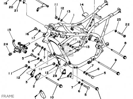 Yamaha TZ750 1977 USA parts lists and schematics