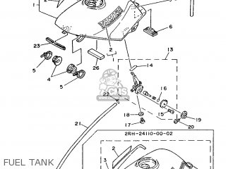 Yamaha TZR125 1987 2RK ENGLAND 272RK-310E1 parts lists and schematics