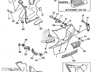 Yamaha TZR250 1987 2MA EUROPE 272MA-300E1 parts lists and
