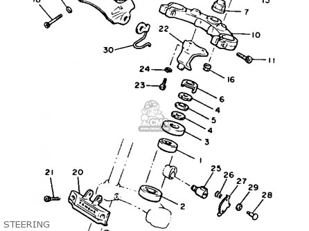 Yamaha V-MAX1200 1990 (L) USA parts lists and schematics