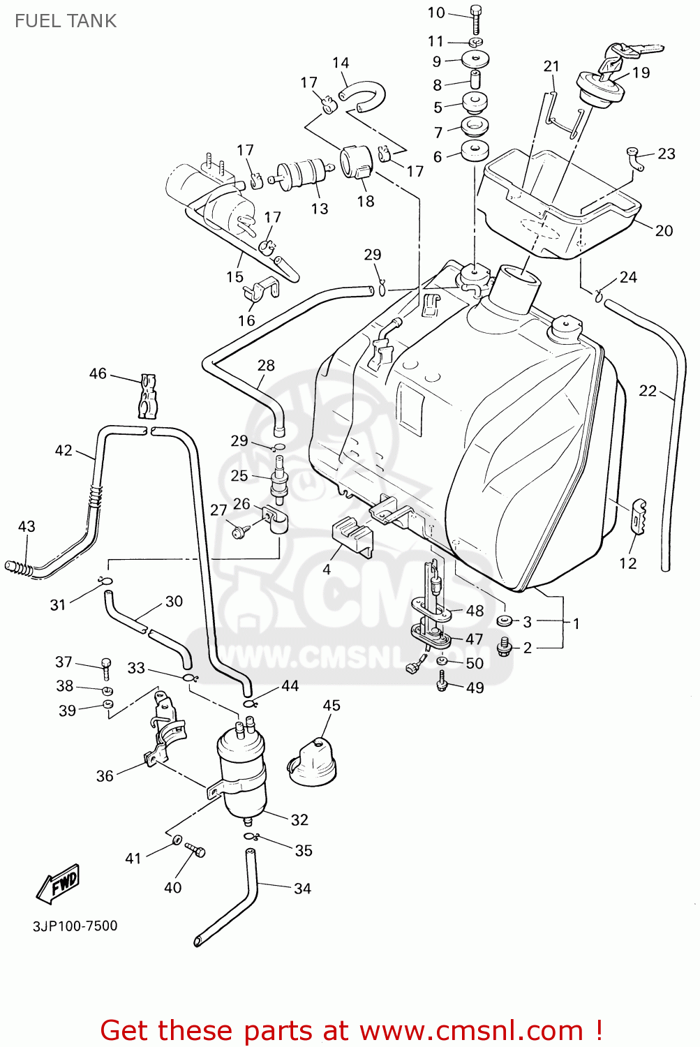 Yamaha VMAX1200 VMAX1200C 2000 (Y) USA CALIFORNIA FUEL TANK buy