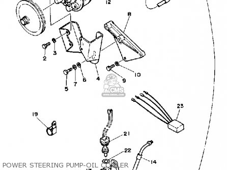 Yamaha V8 5.0 YEMS 1990 ENGINE parts lists and schematics