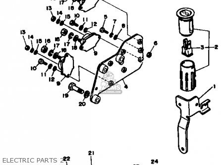 Yamaha V8 5.7 1990 ENGINE parts lists and schematics