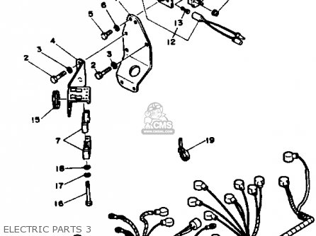 Yamaha V8 5.7 1990 ENGINE parts lists and schematics
