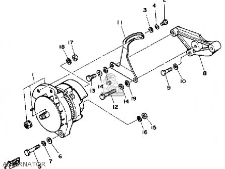 Yamaha V8 5.7 YEMS 1990 ENGINE parts lists and schematics