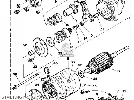 Yamaha V8 5.7 YEMS 1990 ENGINE parts lists and schematics