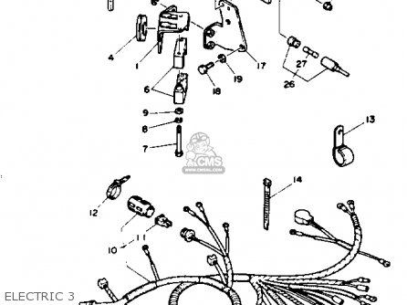 Yamaha V8 7.4 1992 ENGINE parts lists and schematics