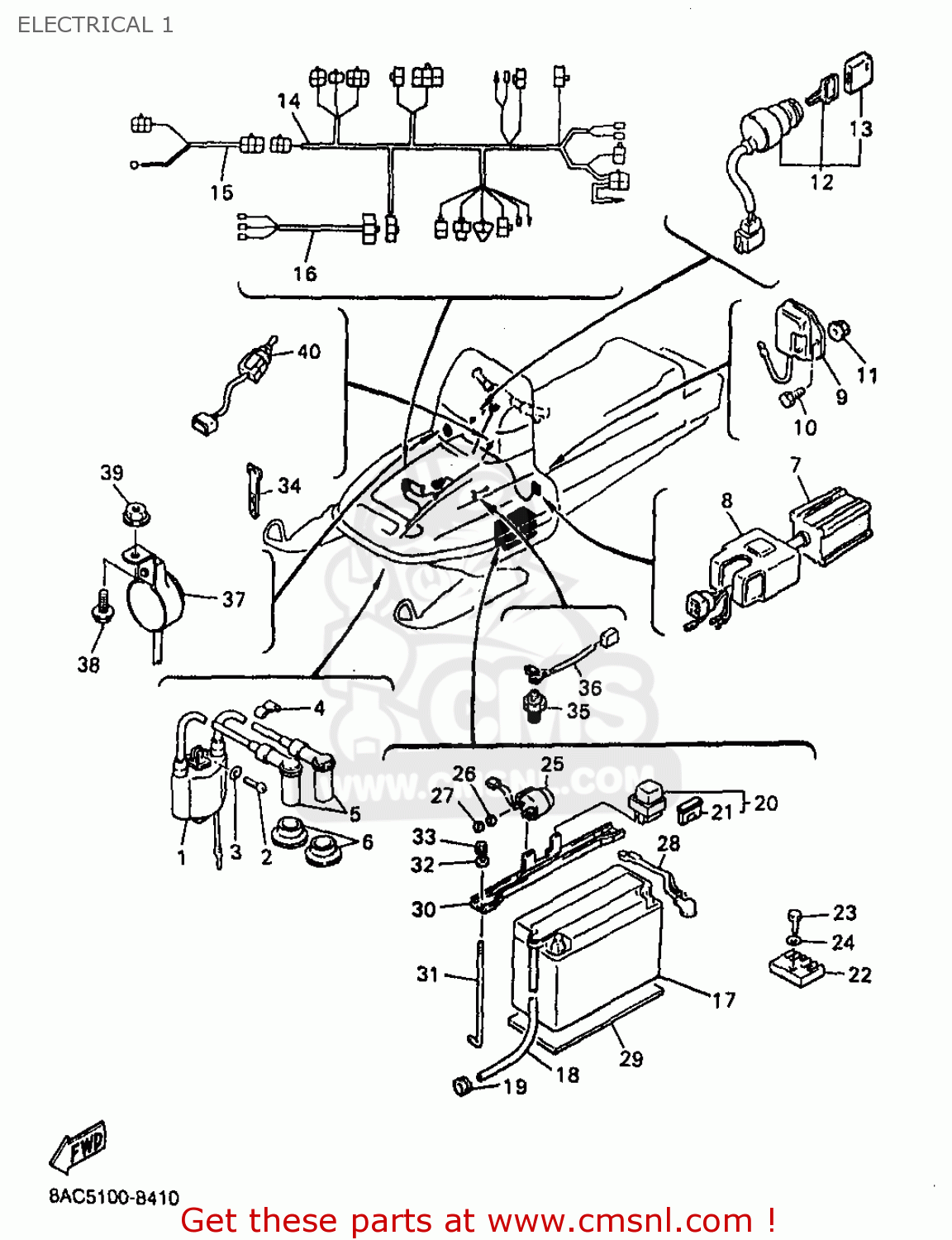 Yamaha VK540EB 1998 ELECTRICAL 1 buy original ELECTRICAL 1 spares online