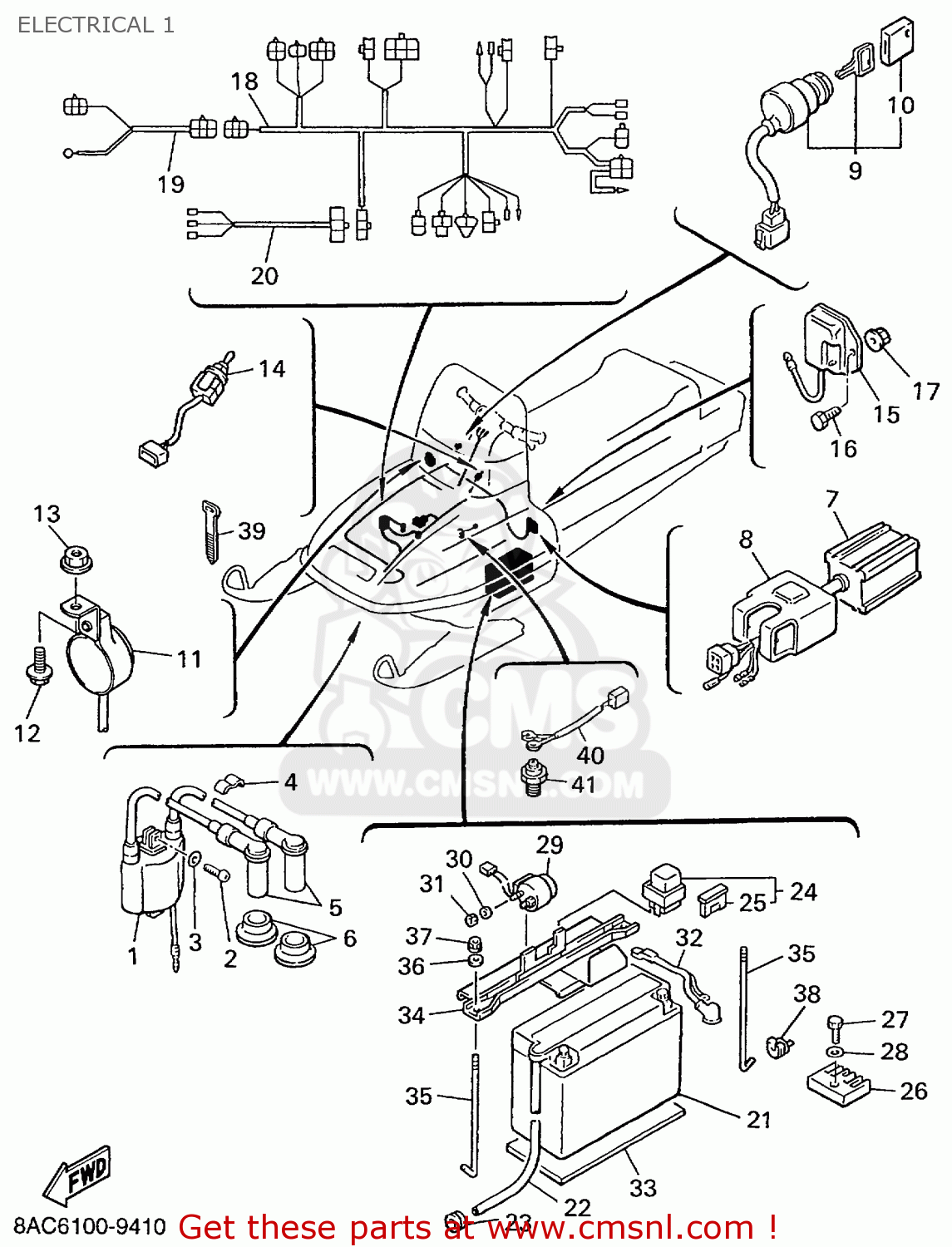Yamaha VK540EC 1999 ELECTRICAL 1 buy original ELECTRICAL 1 spares online