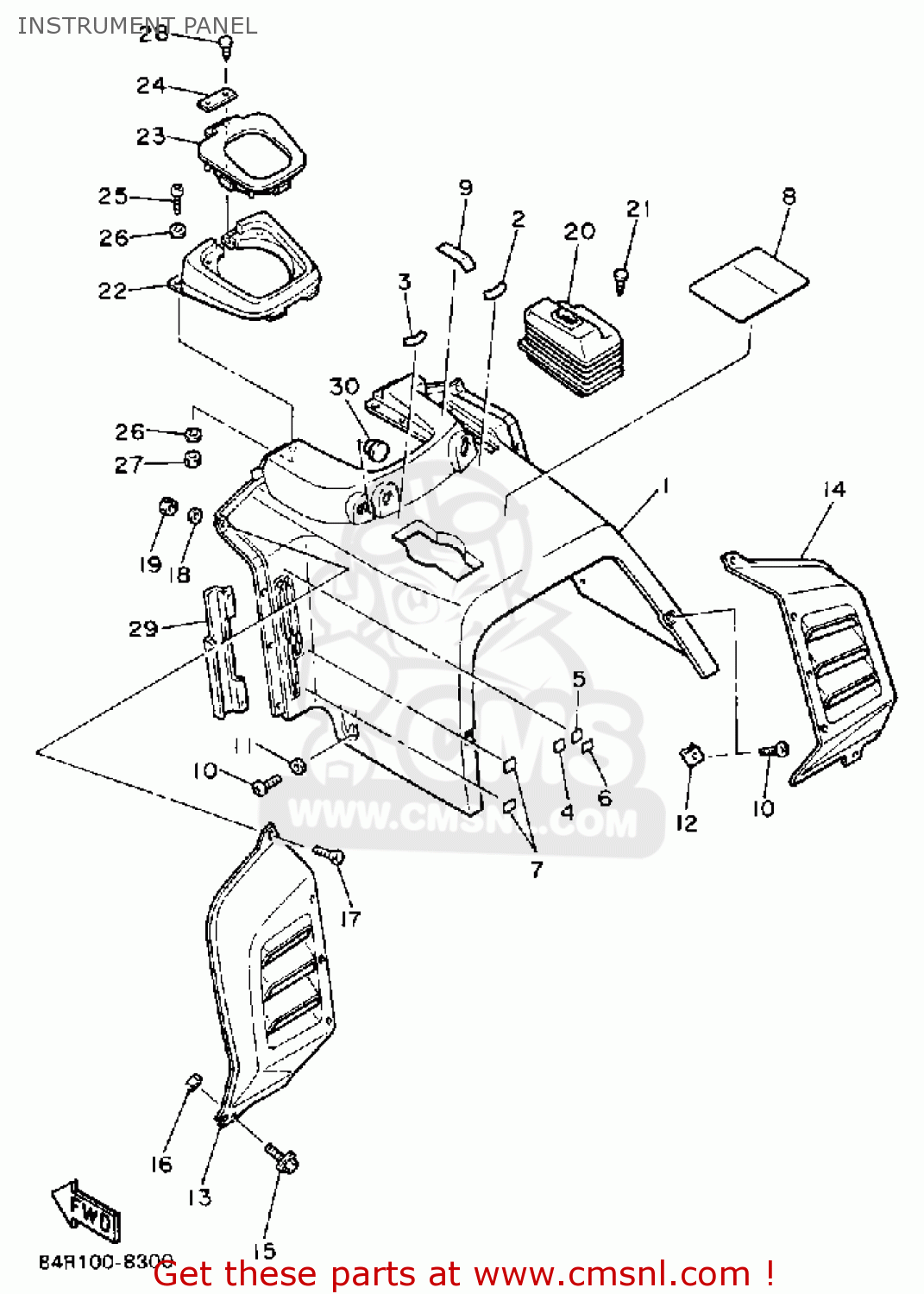 Yamaha VK540M 1988 INSTRUMENT PANEL buy original INSTRUMENT PANEL