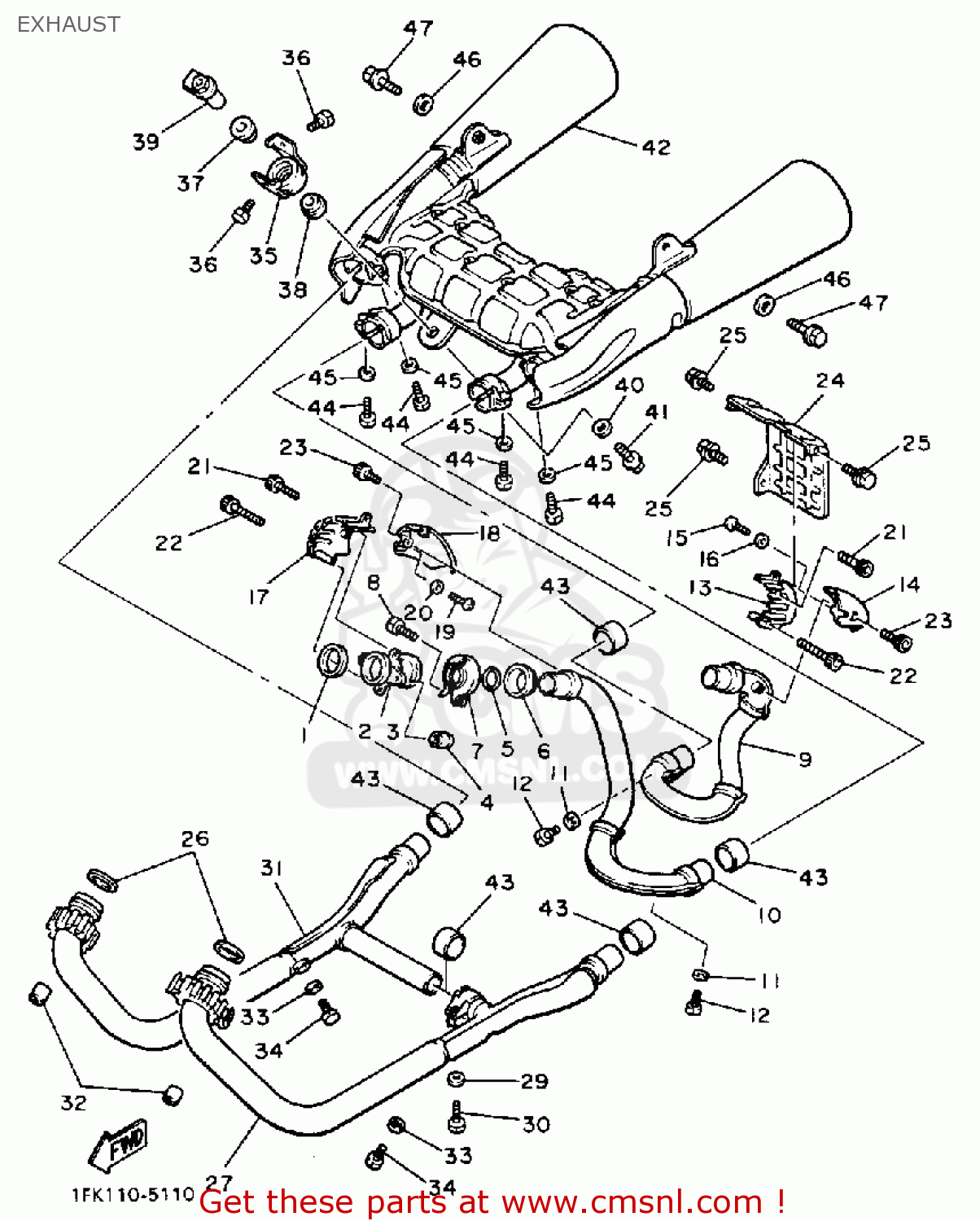 Yamaha VMAX1200 1985 (F) CALIFORNIA parts lists and schematics