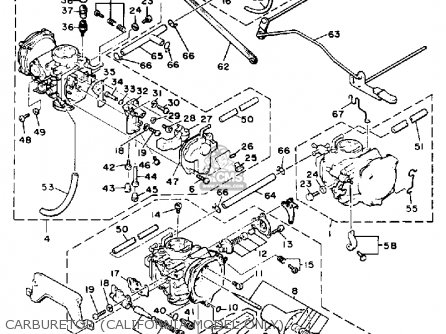 Yamaha VMX1200 1988 V-MAX1200 USA parts lists and schematics