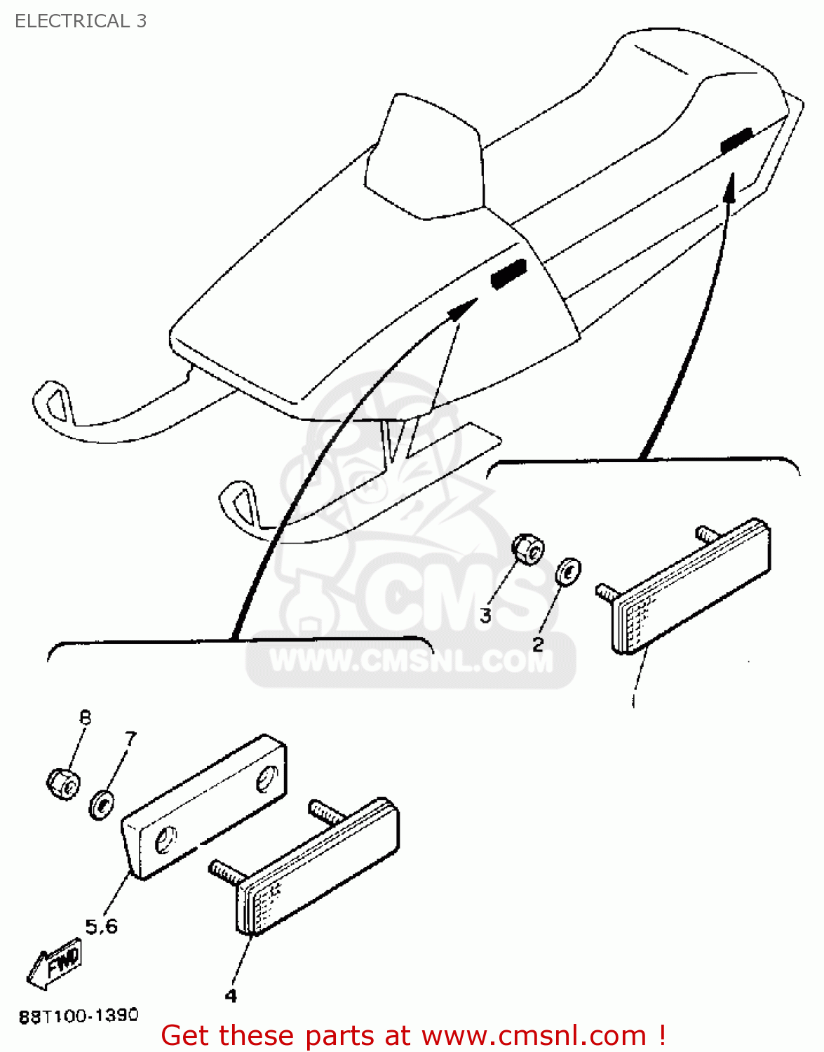 Yamaha VT480R VENTURE 1991 ELECTRICAL 3 buy original ELECTRICAL 3