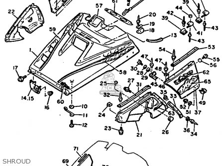 Yamaha VT480T VENTURE XL 1993 parts lists and schematics