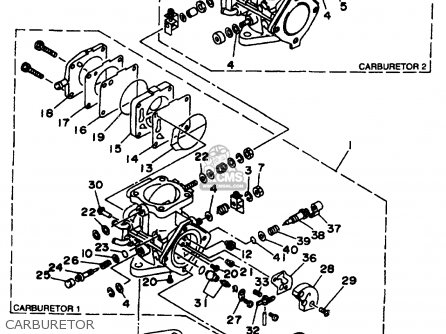 21+ Yamaha Blaster Carb Diagram