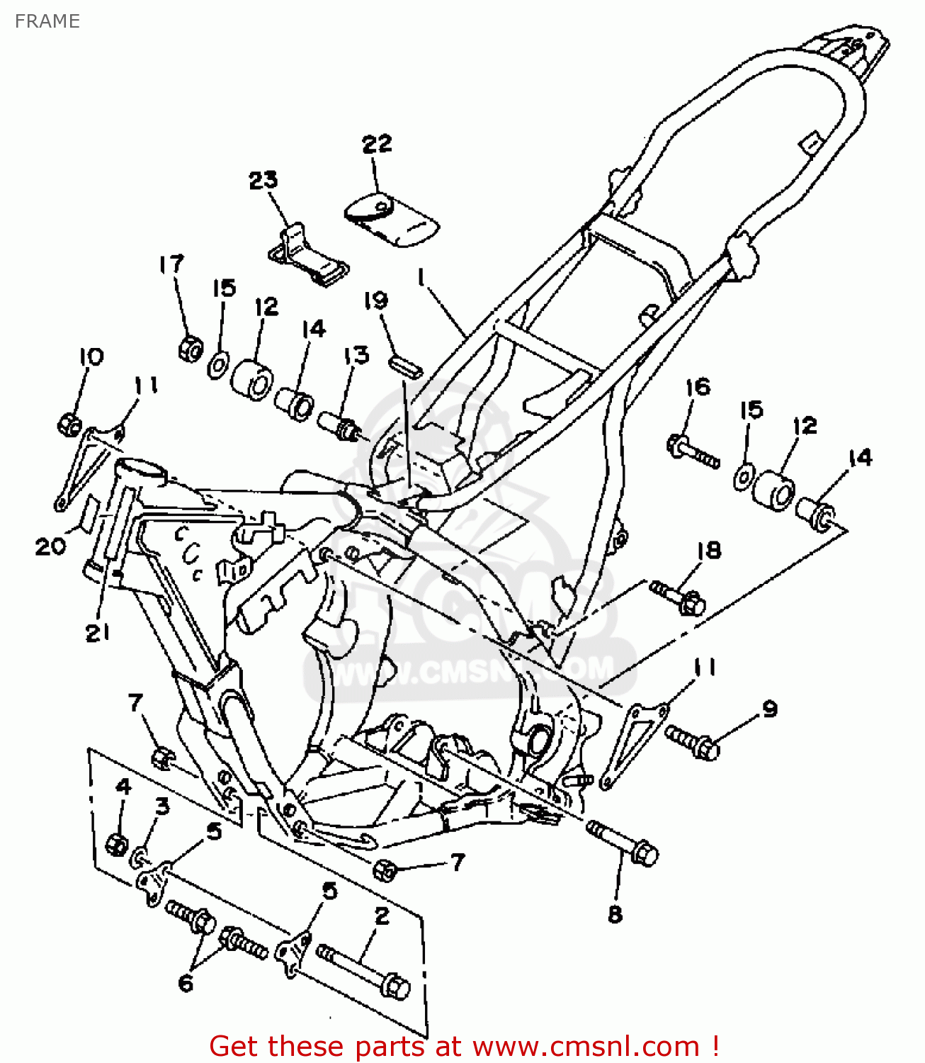 Yamaha Wr200r Competition 1992 (n) Usa Frame - Buy Original Frame 