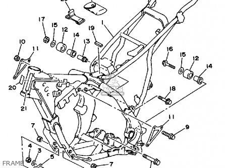 Yamaha Wr200r Competition 1992 (n) Usa Parts Lists And Schematics