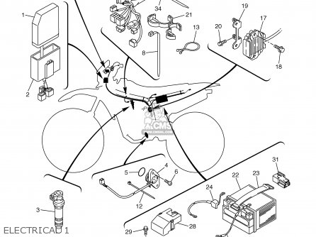 Yamaha WR250F 2003 (3) USA parts lists and schematics