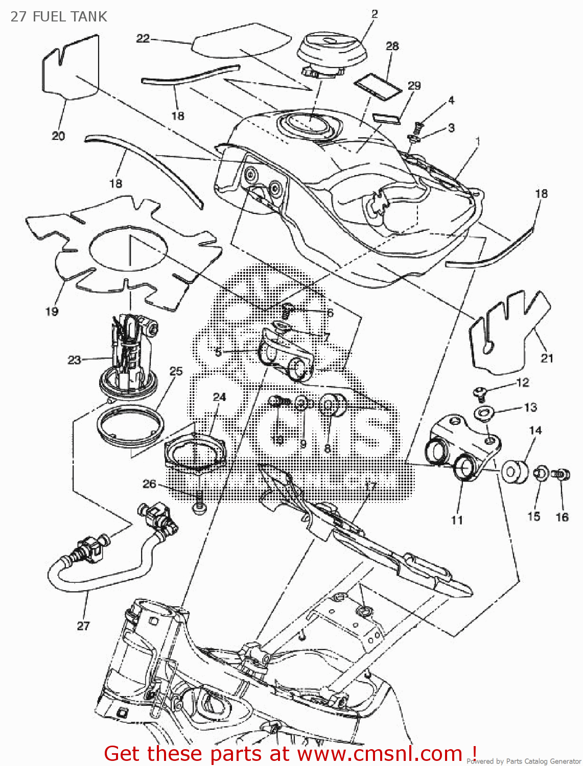 yamaha wr250r fuel tank