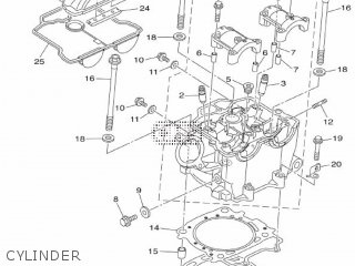 CYLINDER - WR450F 2019 B7R4 EUROPE 1UB7R-300E1