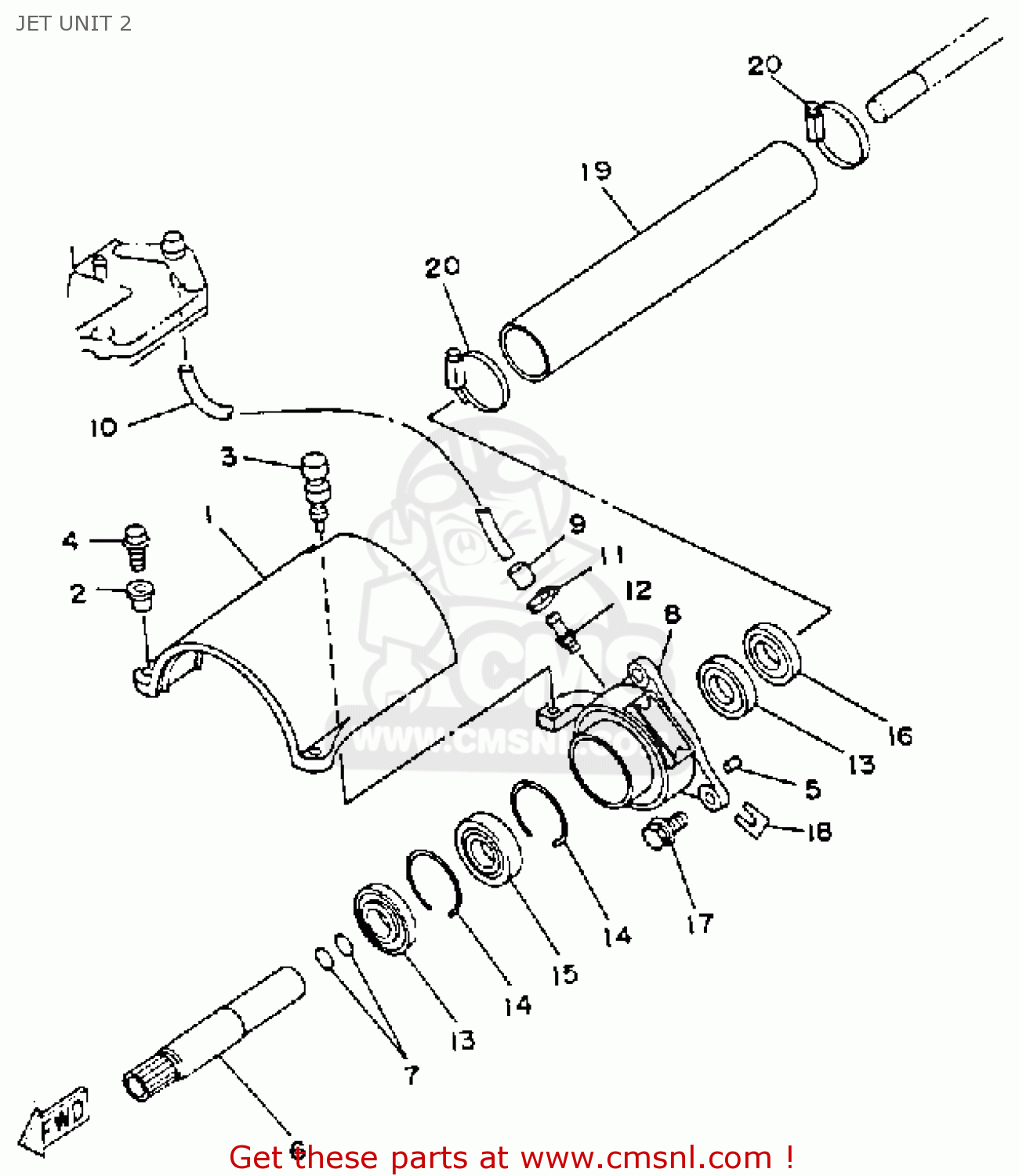 Yamaha Wrb650r 1993 Fn8 Waverunner Jet Unit 2 - schematic ... waverunner schematics 