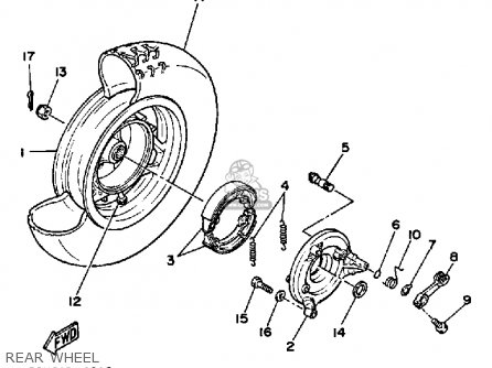 Yamaha XC125TC 1987 RIVA CALIFORNIA parts lists and schematics