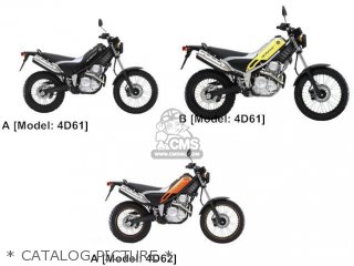 Yamaha XG250 2005 4D61 AUSTRIA 1D4D6-351F1 parts lists and