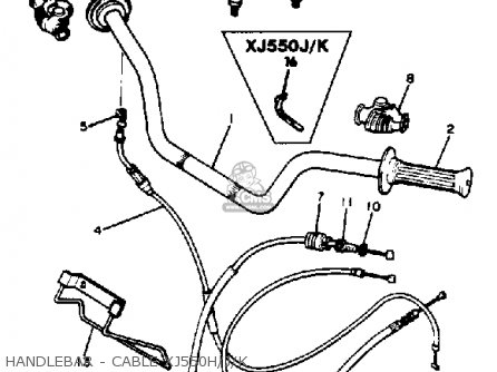 Yamaha Yamaha XJ550 SECA 1981 (B) USA parts lists and schematics