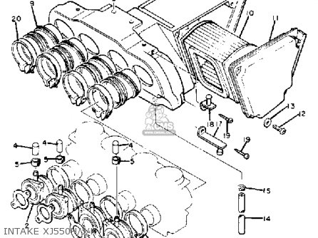 Yamaha XJ550 SECA 1983 (D) USA パーツリストと回路図 Yamaha XJ550 SECA 1983 (D) USA パーツリストと回路図