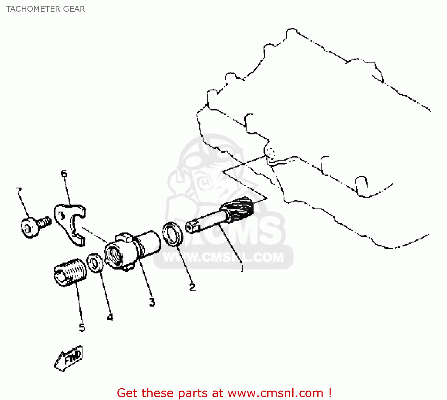 Yamaha XJ650 MAXIM 1981 (B) USA TACHOMETER GEAR buy original
