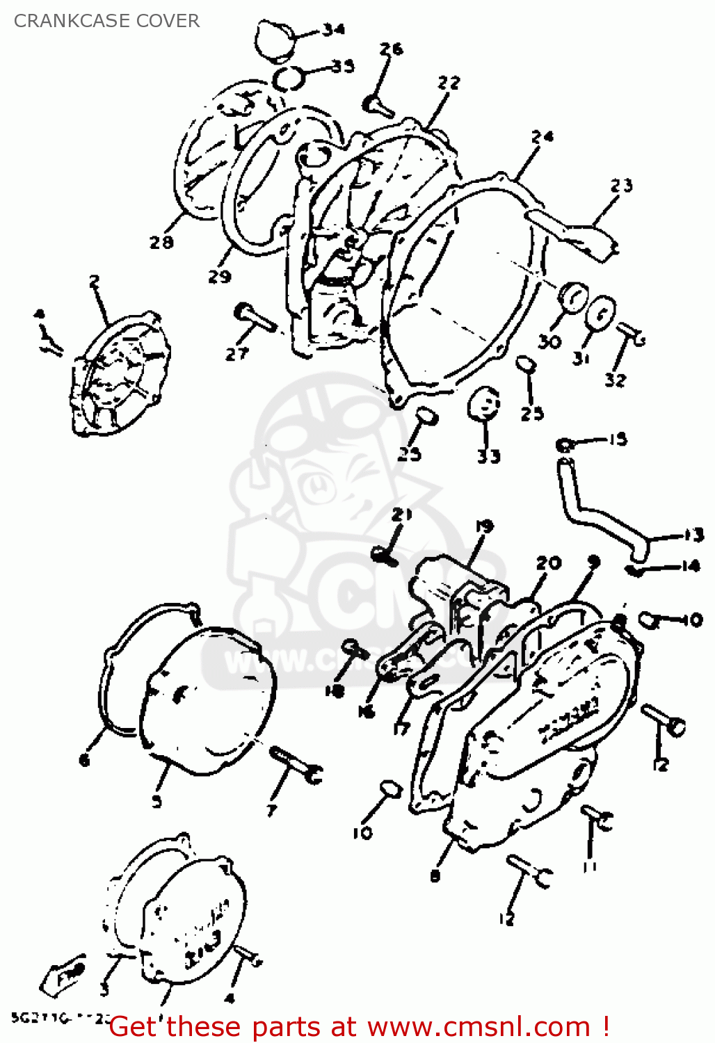 Yamaha XJ750 MAXIM 1982 (C) USA CRANKCASE COVER buy original