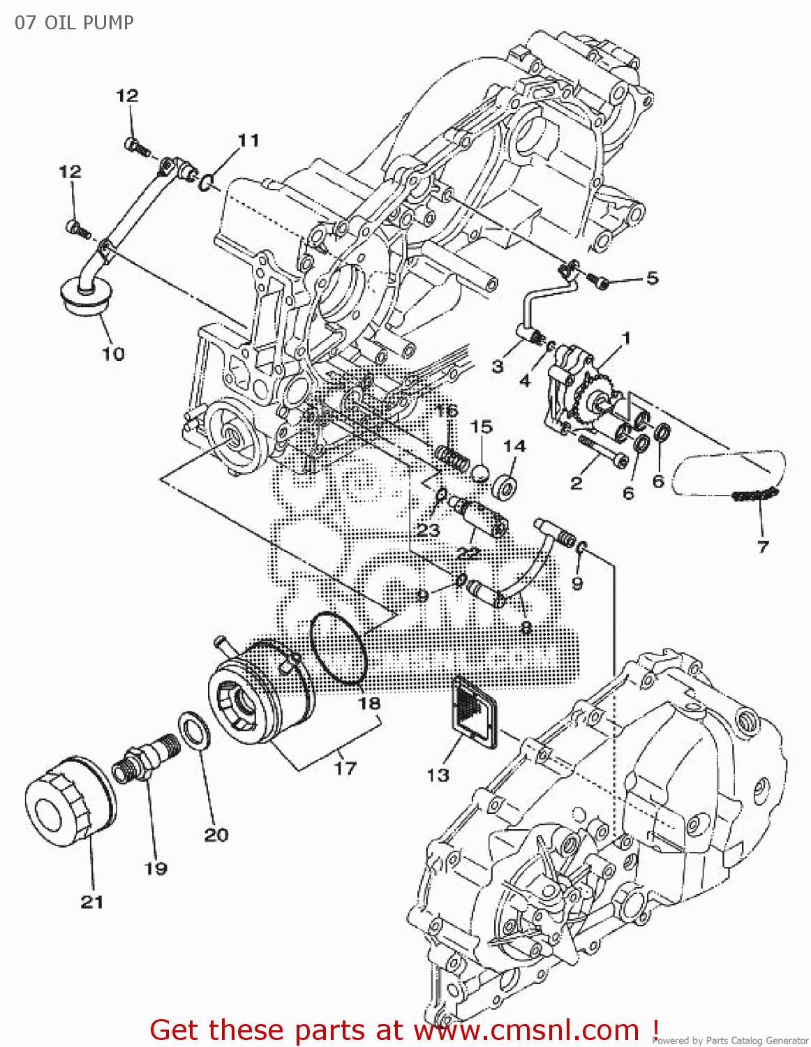 Yamaha XP500A 2010 4B5P EUROPE TMAX 1J4B5-300EA 07 OIL PUMP - buy ...