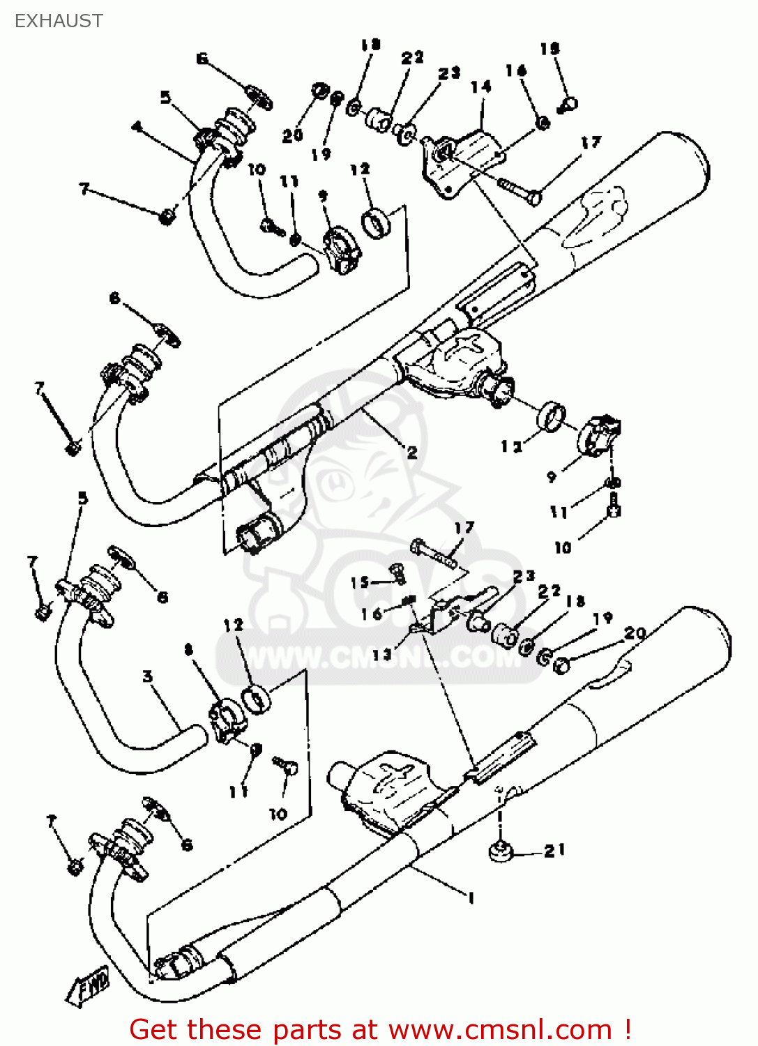 Xs1100 exhaust deals